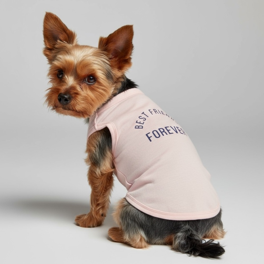 🎈Baby Pink BEST FRIENDS FOREVER Dog T-Shirt